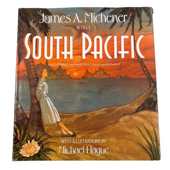 Harcourt Brace Jovanovich Publishers Other - James A Michener Retells South Pacific Hardcover World War II Historical Fiction